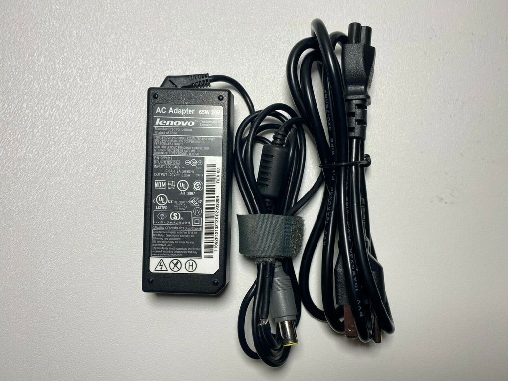 OEM Lenovo 92P1213 92P1214 20V 3.25A 65W ThinkPad AC Power Adapter Charger 