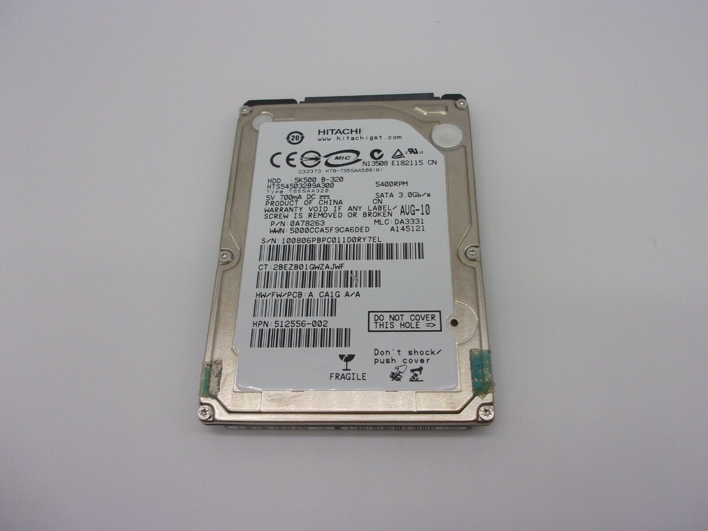 Hitachi 320GB 5400RPM 2.5&quot; SATA Laptop Hard Drives